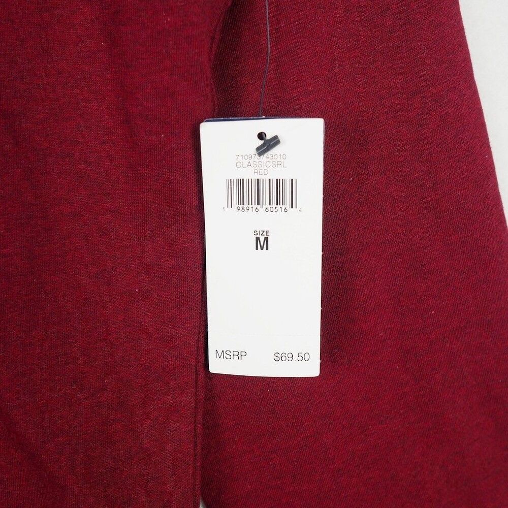 Polo Ralph Lauren Red Jersey Hooded T-Shirt Mens Medium Embroidered Pony - Picture 6 of 10